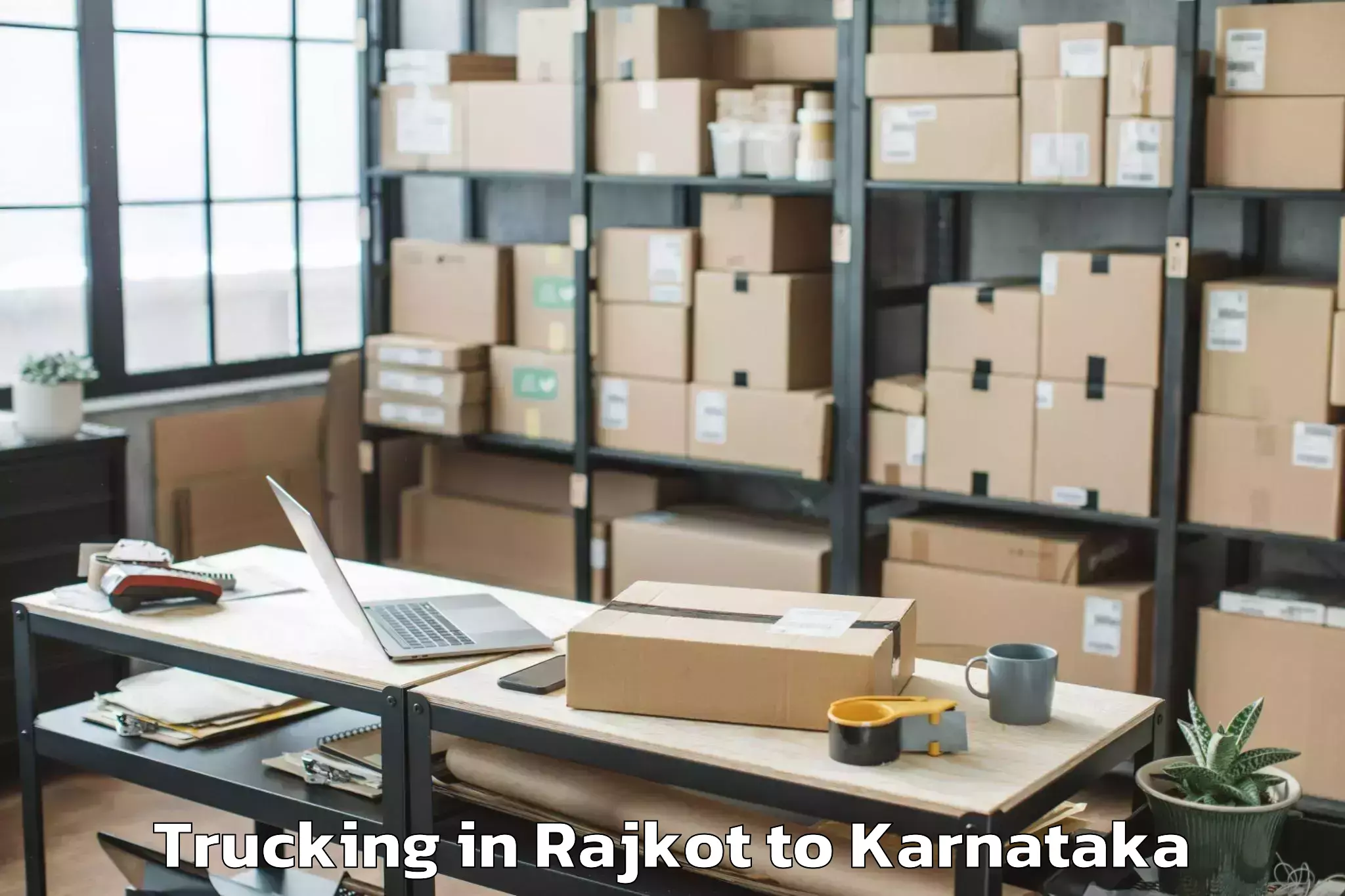 Hassle-Free Rajkot to Kampli Trucking